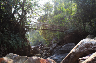 Laitiam 3. This bridge was destroyed recently in a fire.